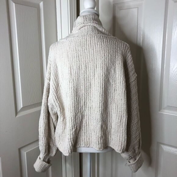 NEW Free People Be Yours Cowl Neck Sweater in Vanilla Bean XS - Picture 6 of 9
